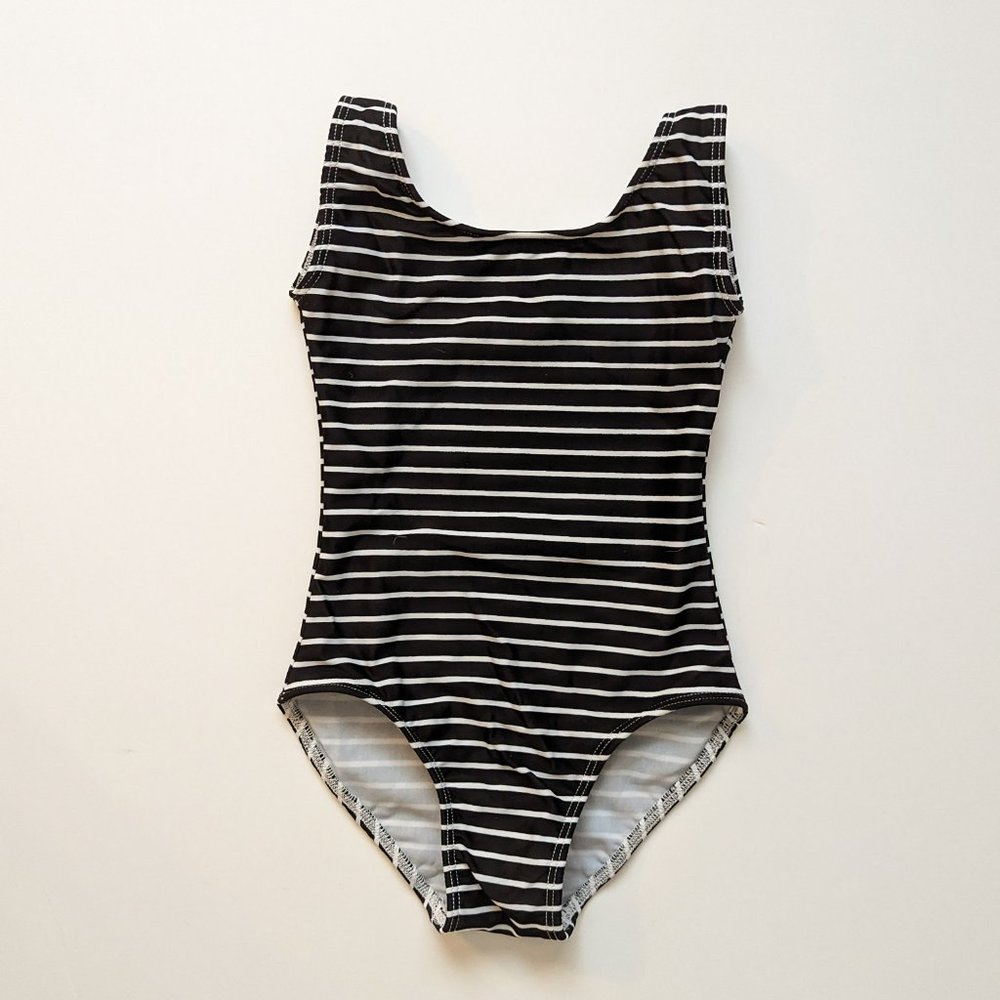 The Leotard Shop Co black and white leotard size 3/4 girls